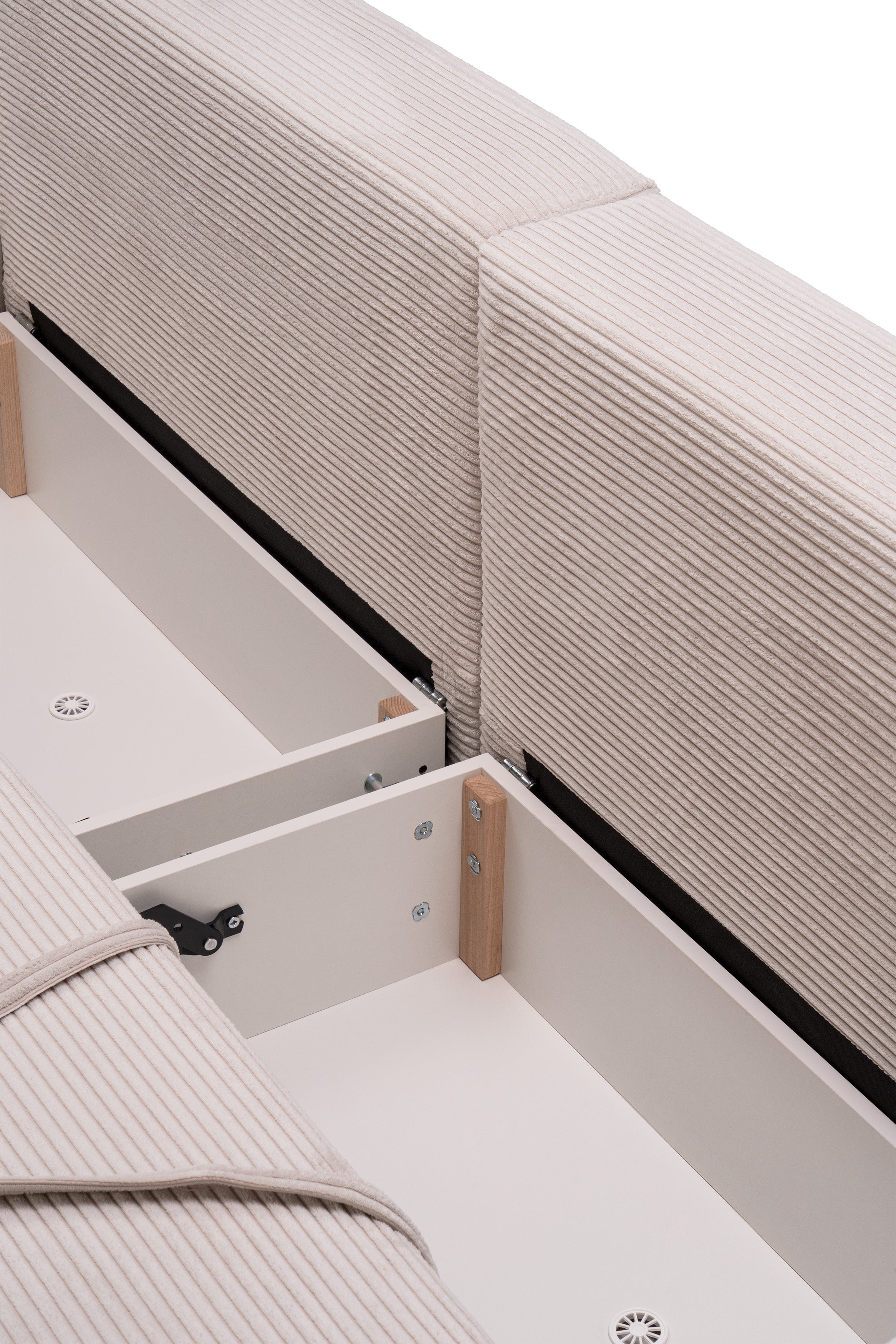 Sofa Bed 145 × 203 with Storage in Modern Style | Zoria