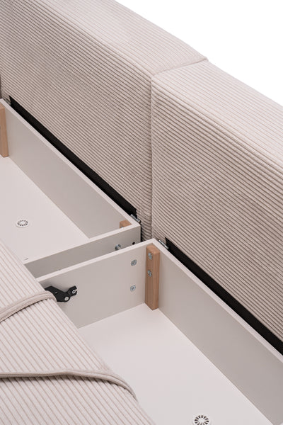 Sofa Bed 145 × 203 with Storage in Modern Style | Zoria