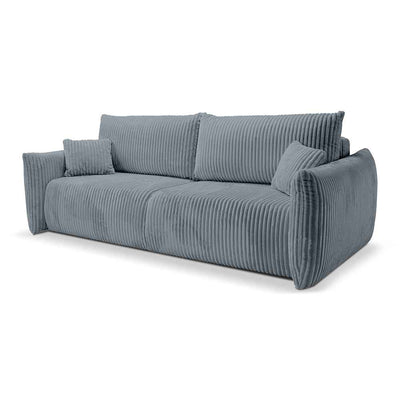 Sofa 3-osobowa z funkcją spania 145x200 z pojemnikiem w stylu nowoczesnym | ALLORO Grafit Poranny (TILIA 85)
