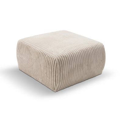 Pufa tapicerowana 82x41 w stylu vintage | ALLORO Pudrowa Perła (TILIA 01)