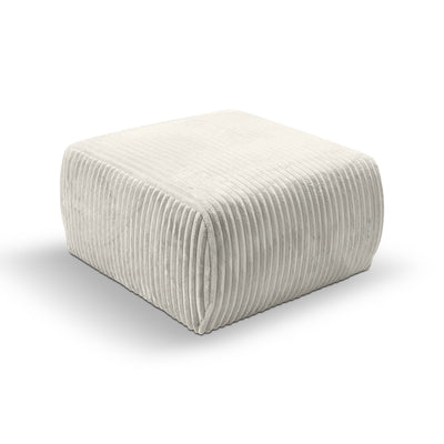 Pufa tapicerowana 82x41 w stylu vintage | ALLORO Śmietankowy Puch (TILIA 03)