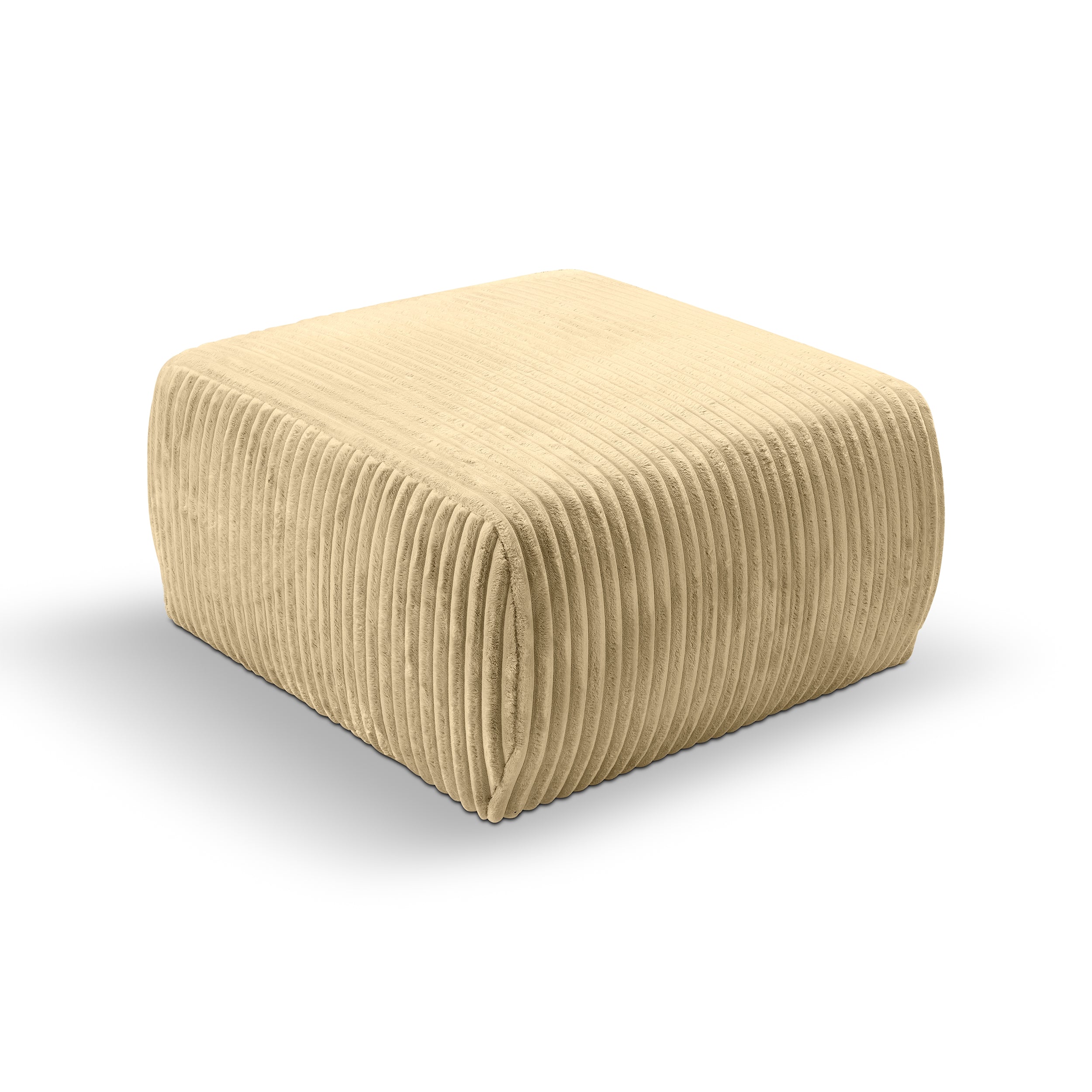Pufa tapicerowana 82x41 w stylu vintage | ALLORO Złocisty Len (TILIA 08)