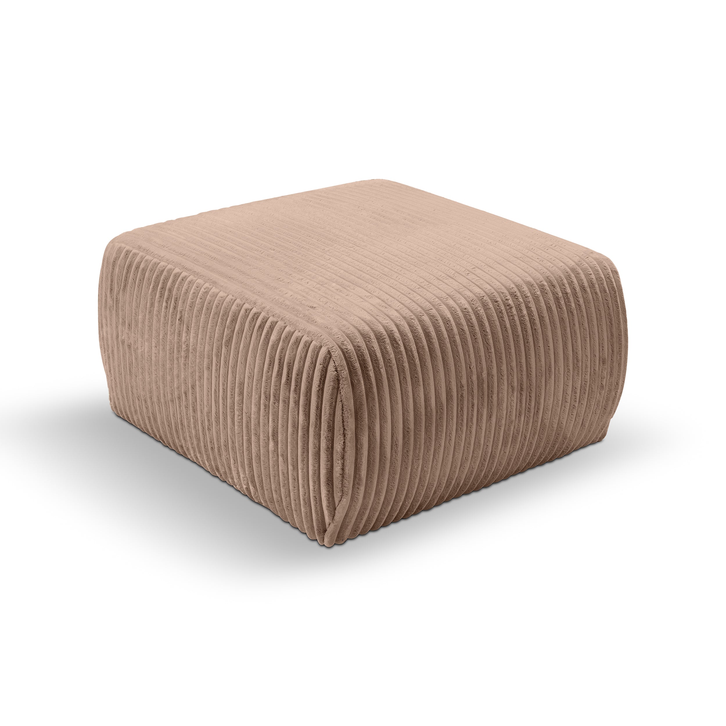 Pufa tapicerowana 82x41 w stylu vintage | ALLORO Słoneczna Glina (TILIA 17)