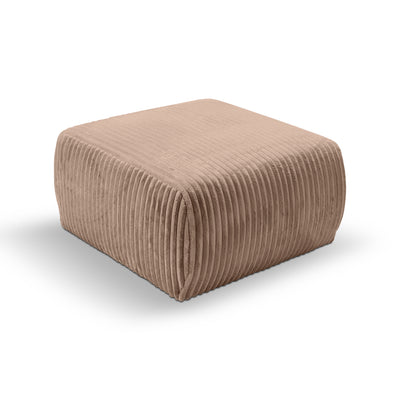 Pufa tapicerowana 82x41 w stylu vintage | ALLORO Słoneczna Glina (TILIA 17)