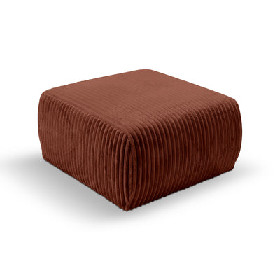 Pufa tapicerowana 82x41 w stylu vintage | ALLORO Cegła Toskańska (TILIA 52)