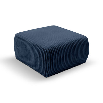 Pufa tapicerowana 82x41 w stylu vintage | ALLORO Atramentowa Głębia (TILIA 77)