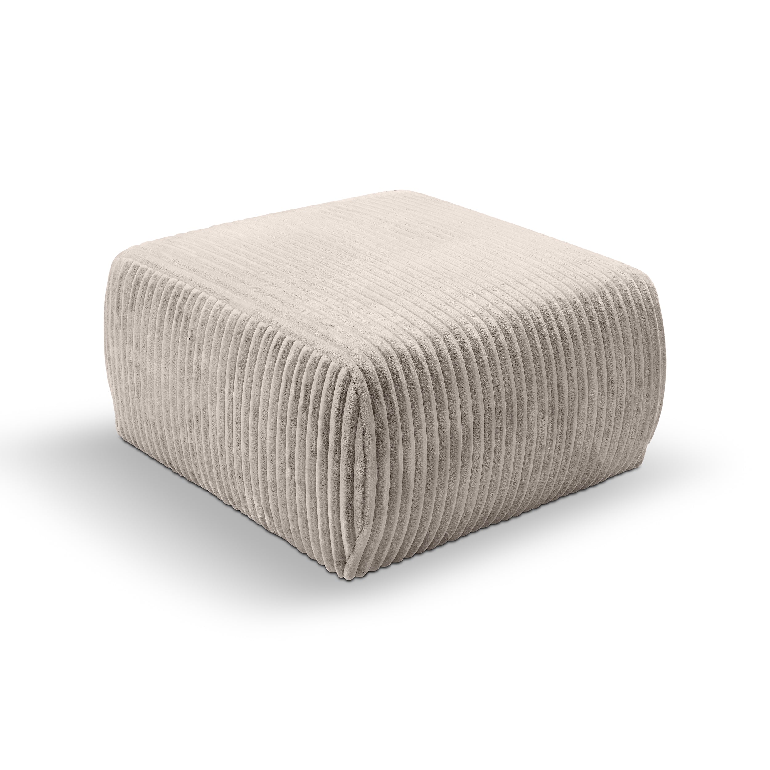 Pufa tapicerowana 82x41 w stylu vintage | ALLORO Popiel Morwy (TILIA 83)