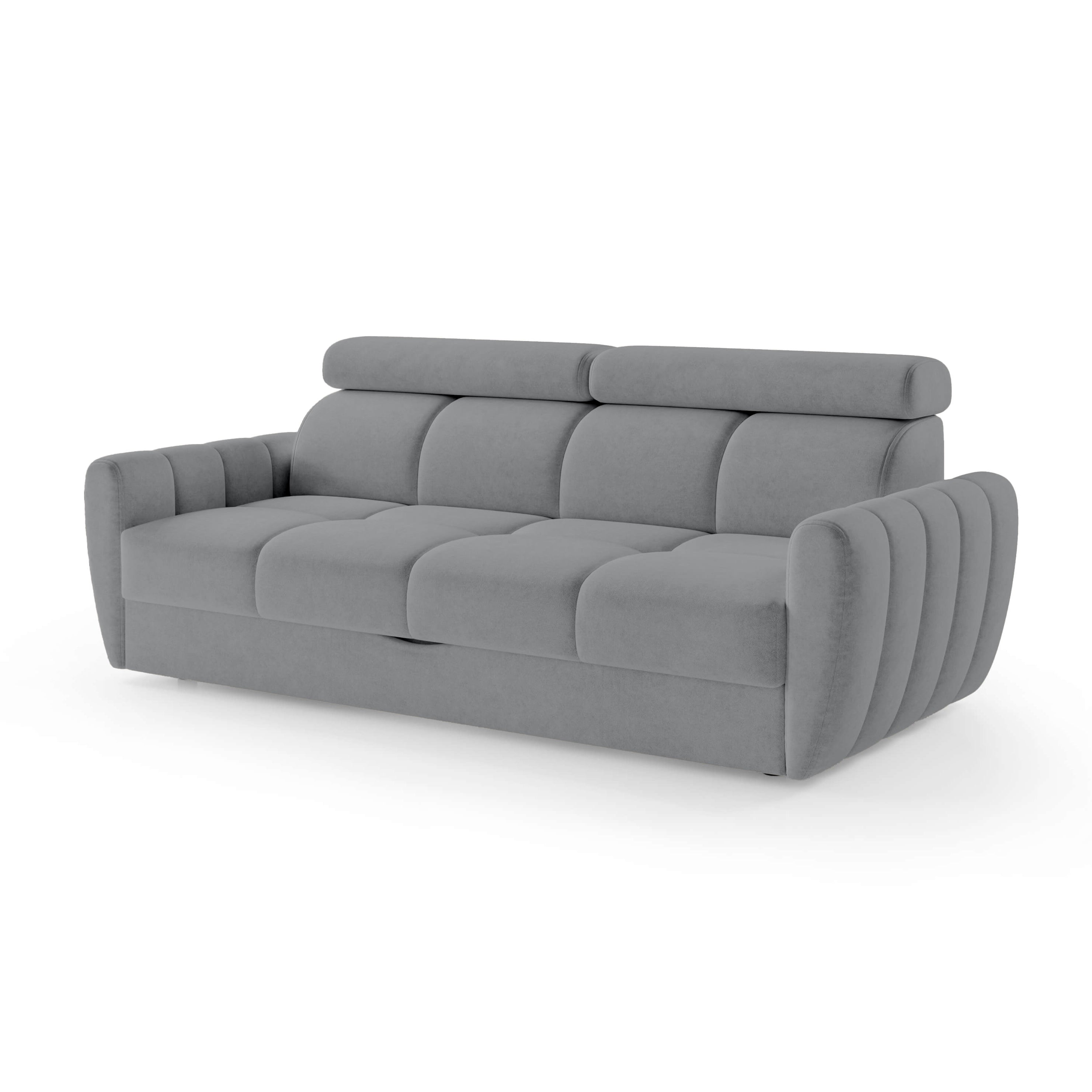 Sofa z funkcją spania 3-osobowa 227 cm w stylu minimalistycznym | Franec