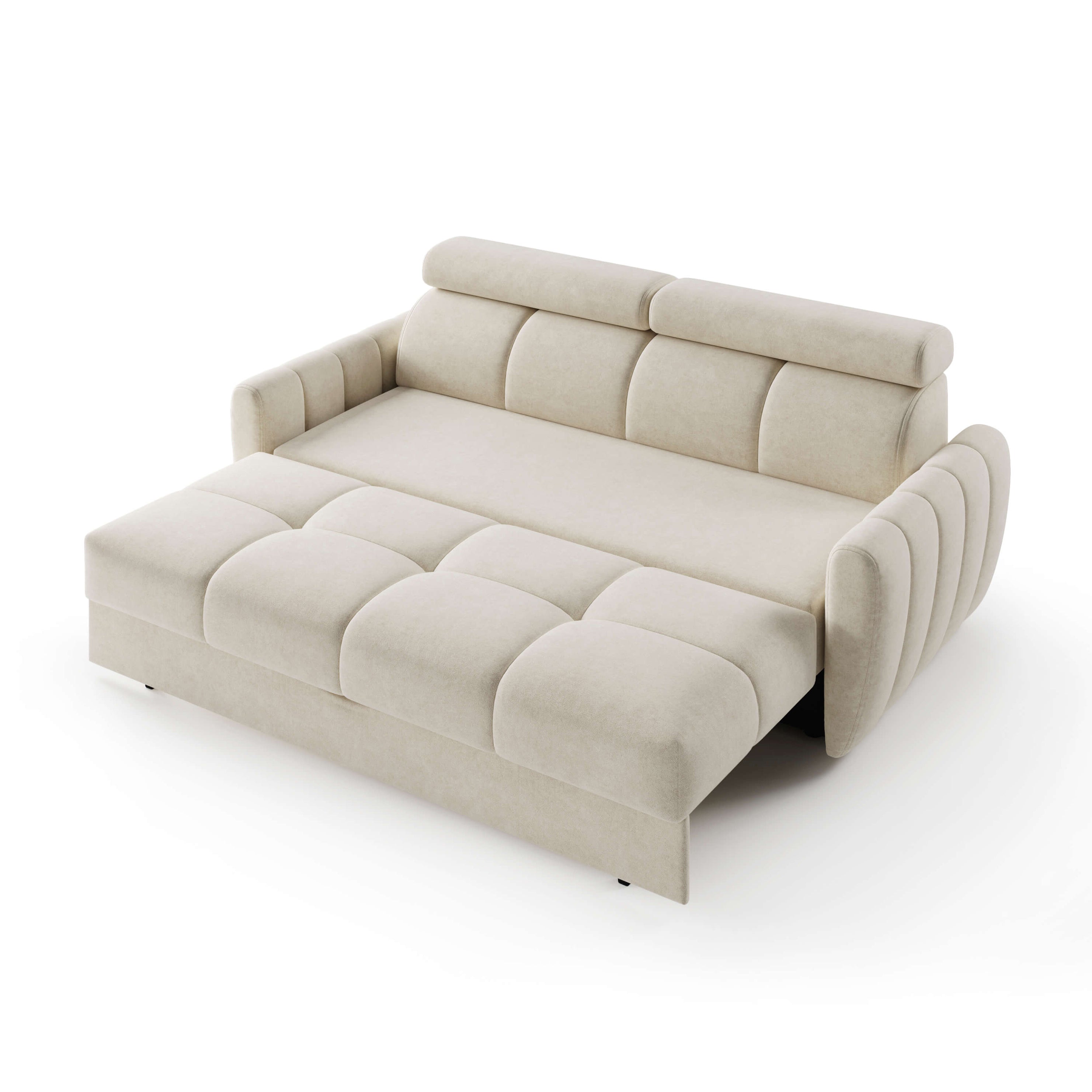 Sofa z funkcją spania 3-osobowa 227 cm w stylu minimalistycznym | Franec