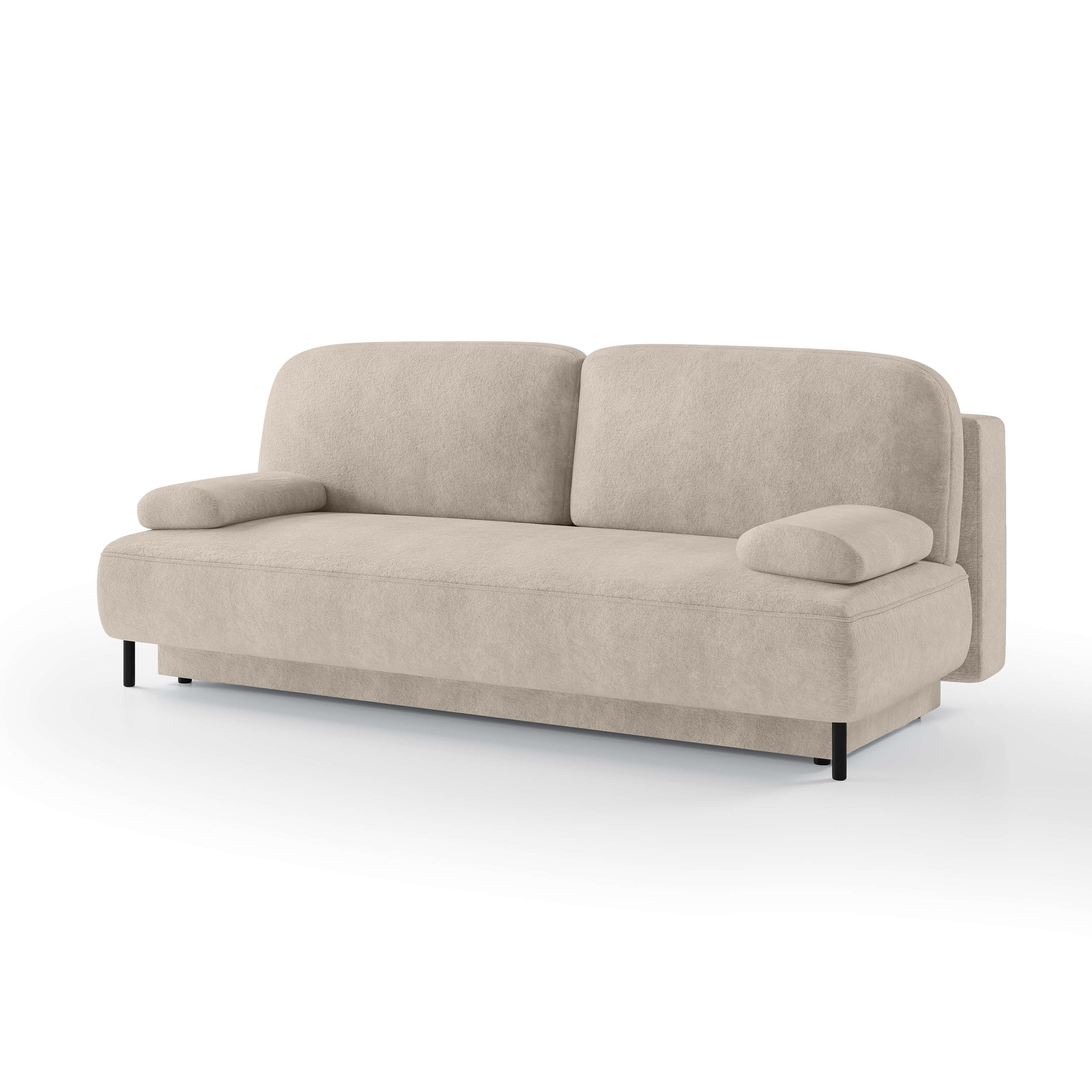 Sofa 2-osobowa z funkcją spania 140x200 z pojemnikiem w stylu nowoczesnym | Tola