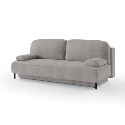 Sofa 2-osobowa z funkcją spania 140x200 z pojemnikiem w stylu nowoczesnym | Tola Popieliste Lustro (PERFECT HARMONY 80)