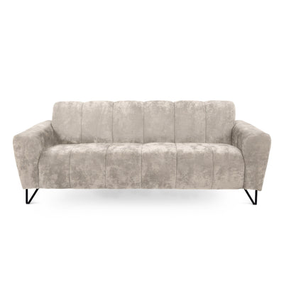 Sofa trzyosobowa do salonu w stylu nowoczesnym, tkanina Vega | Nellia