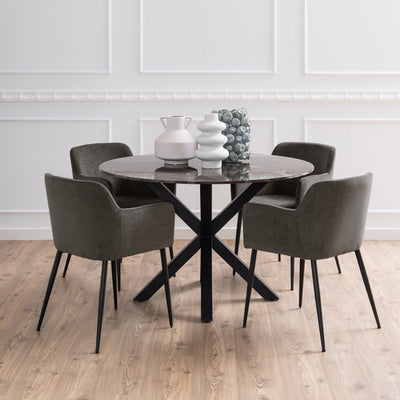 Okrągły stół 120x76 w stylu eleganckim | Morial