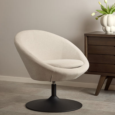 Fotel do relaksu obrotowy w stylu soft | Otulo