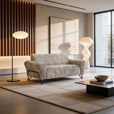 Sofa dwuosobowa do małych przestrzeni, tkanina Vega | Nellia