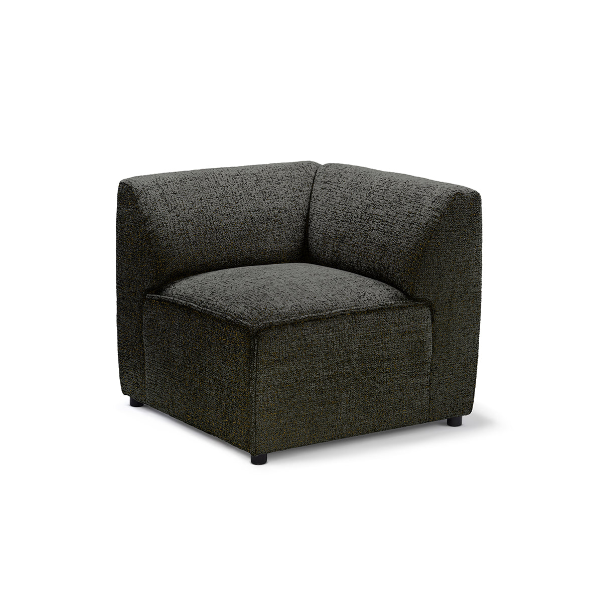 Narożnik Modułowy BRICK Moduł M Lewo Grafitowy Brąz (BELLA 25)