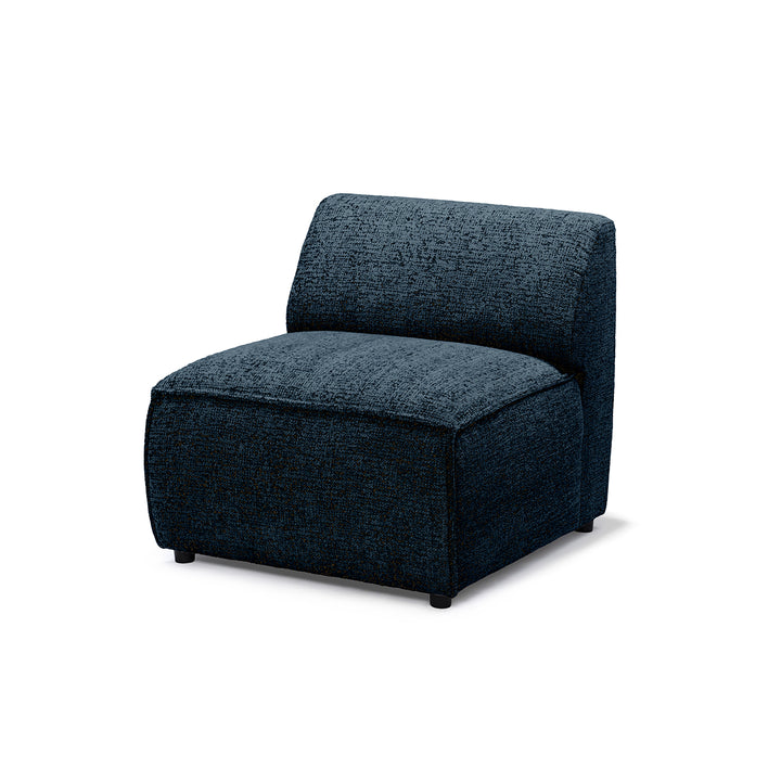 Sofa Modułowa BRICK Moduł S Lewo Atramentowy Grafit (BELLA 30)