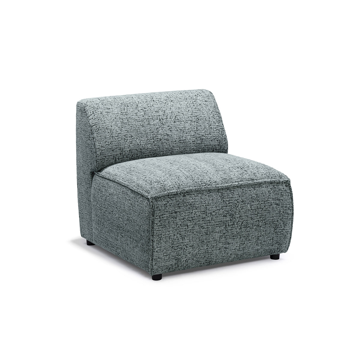 Sofa Modułowa BRICK Moduł S Prawo Szmaragdowa Szarość (BELLA 35)