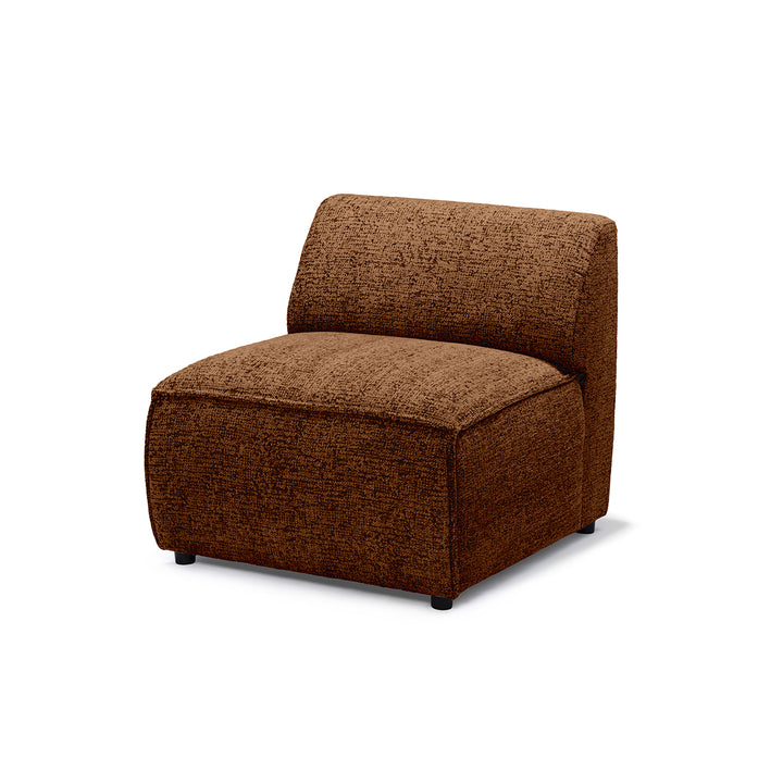 Sofa Modułowa BRICK Moduł S Lewo Orzechowy Mat (BELLA 40)