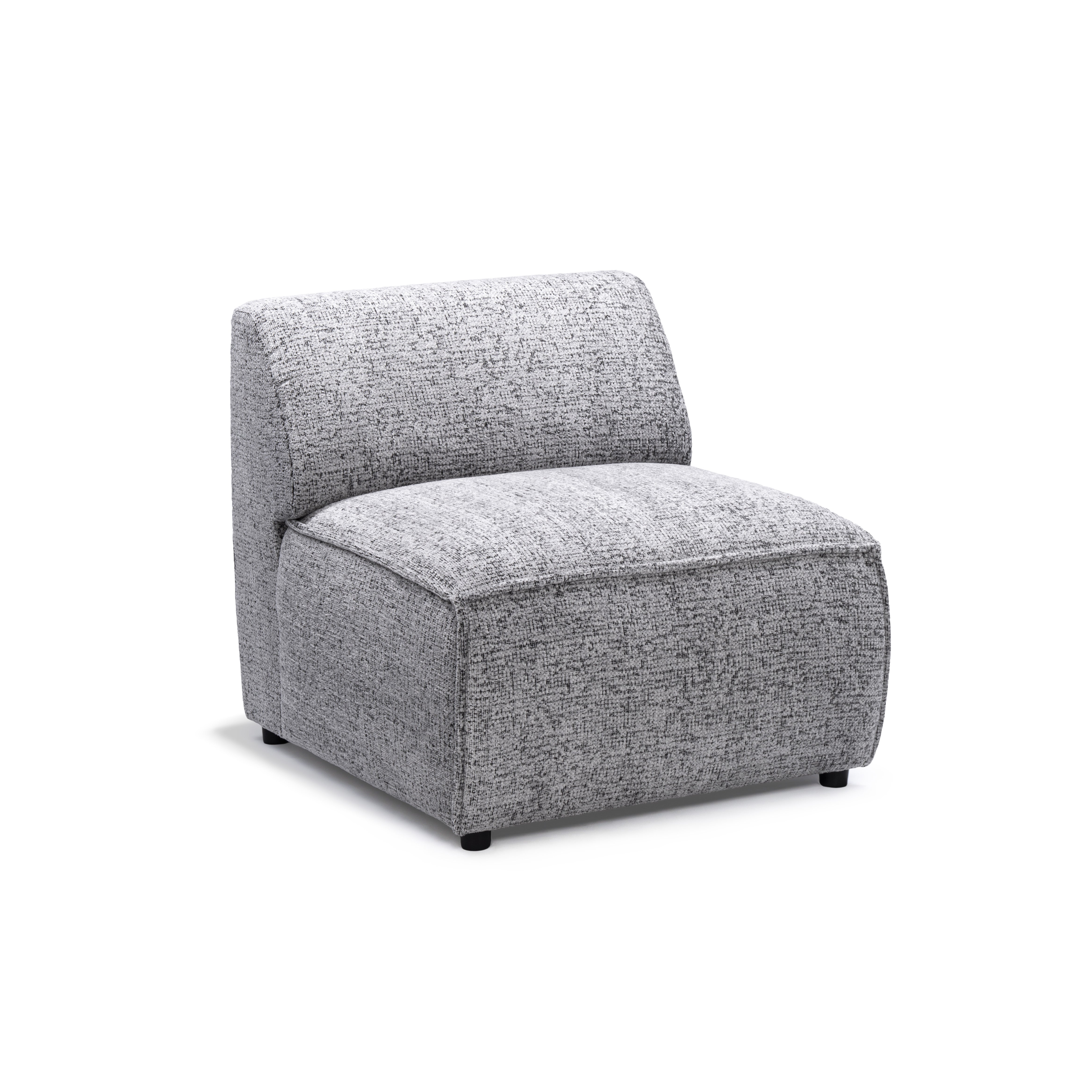 Sofa Modułowa BRICK Moduł S Uniwersalny Szary Mat (BELLA 65)