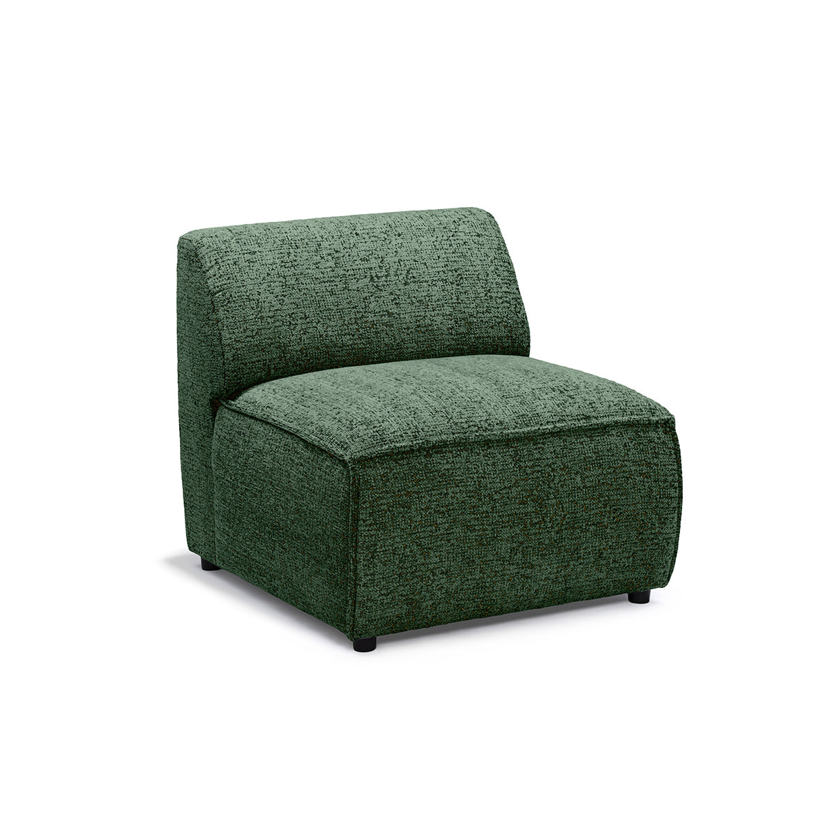 Sofa Modułowa BRICK Moduł S Uniwersalny Zielony Onyks (BELLA 80)