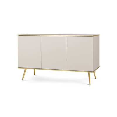 Komoda 160x85 w stylu glamour | Meva Beżowy Złota