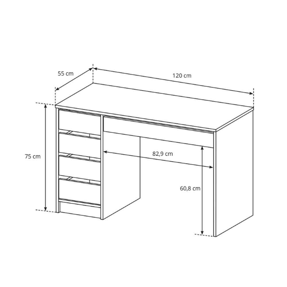 Toaletka ADIA z oświetleniem LED