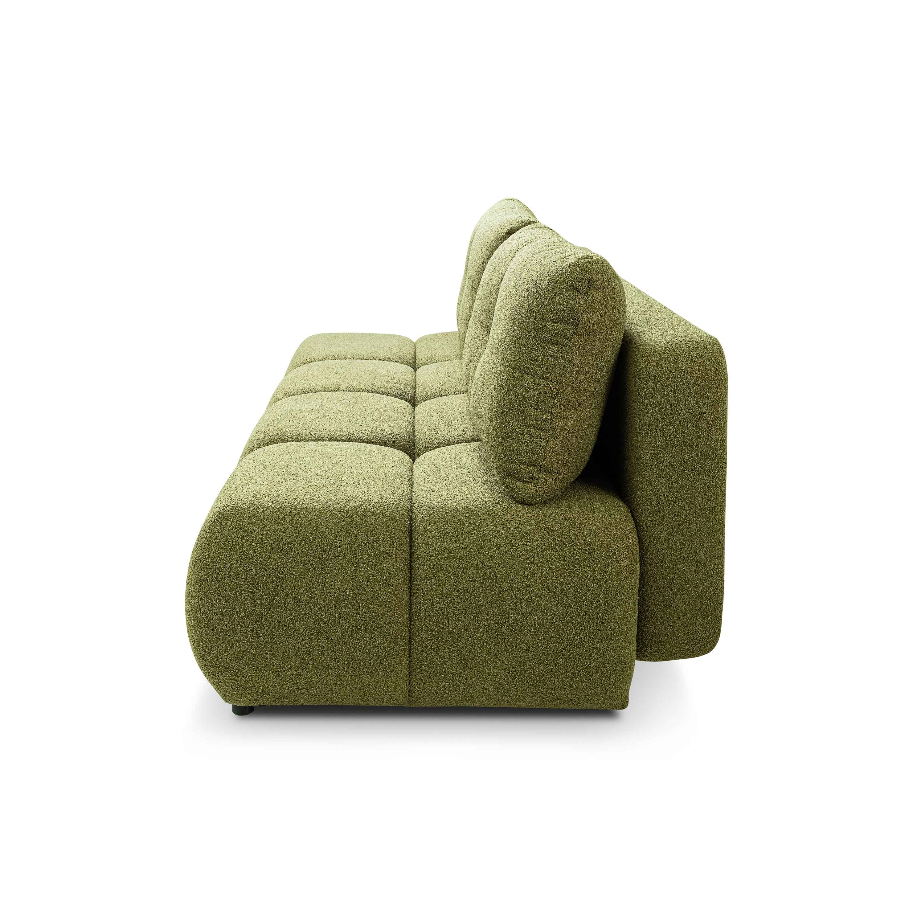 Sofa 3-osobowa z funkcją spania 142x200 w stylu miękkiego minimalizmu| Milorya