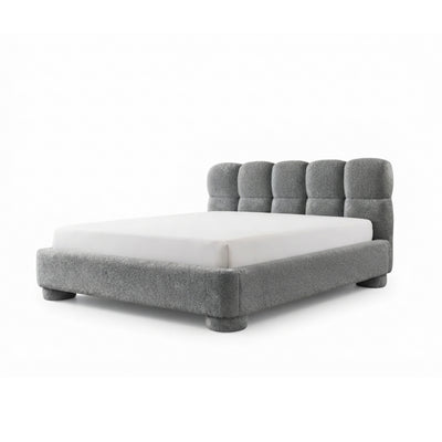 Lattro upholstered bed 120x200–200x200 with storage in modern organic style, Coral fabric – main image | Pillovely