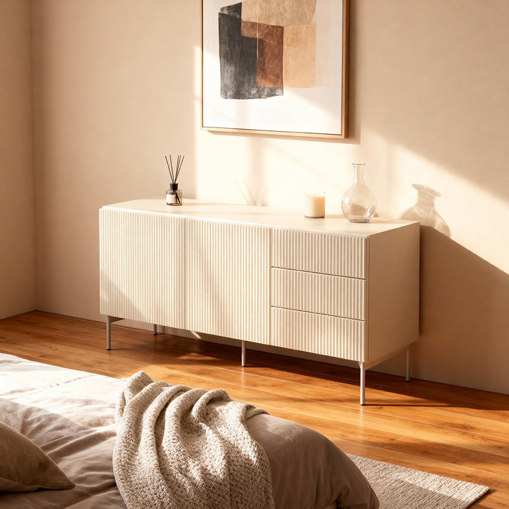 Komoda z drzwiami i szufladami 147x81 w stylu nowoczesnym | MuzZI