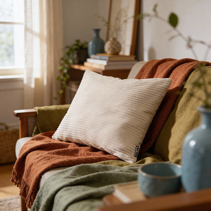 Poduszka Dekoracyjna Szeroki Sztruks 40x55