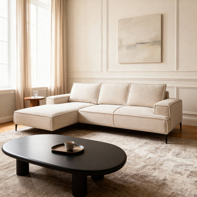 Narożnik 3-osobowy 275 cm w stylu modern classic | May