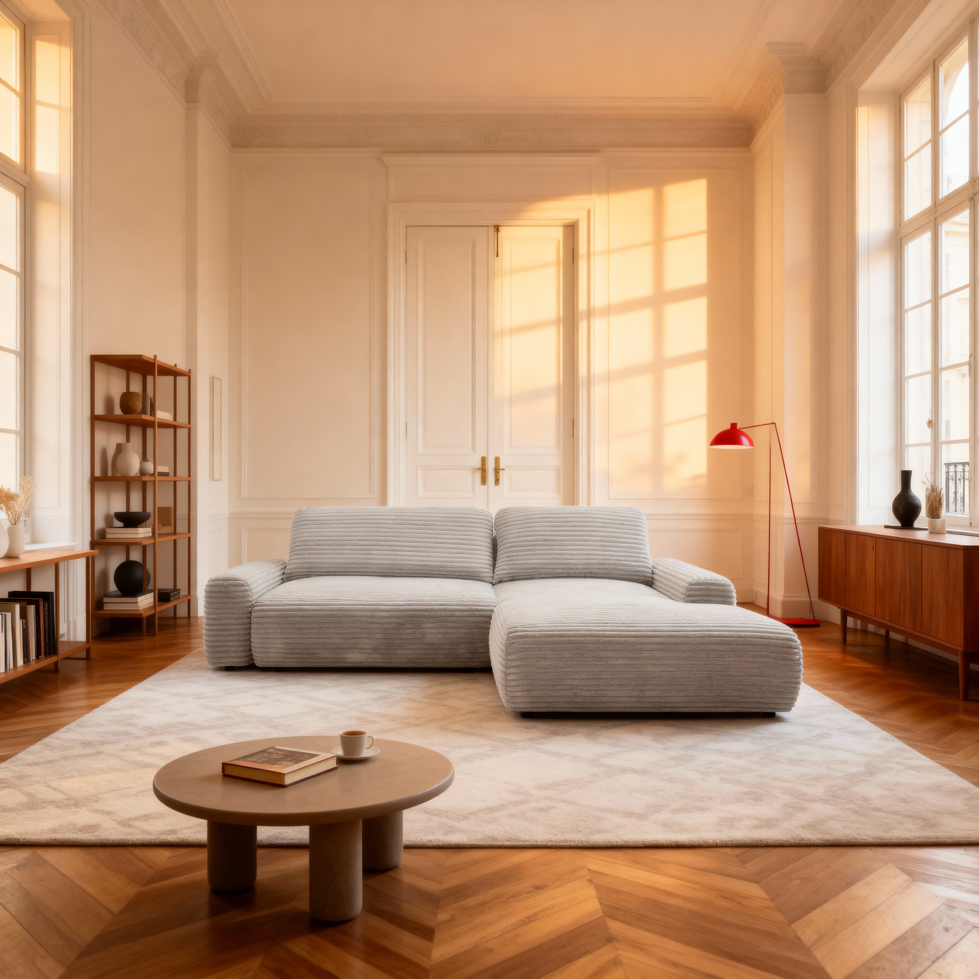 Narożnik z Funkcją Spania Prawy Dori