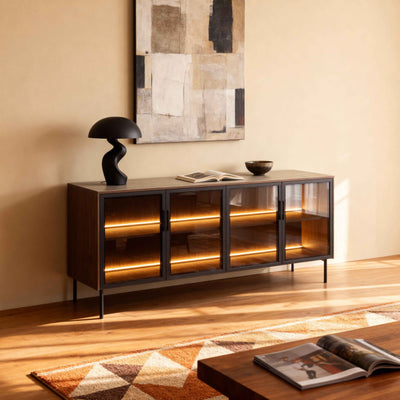 Komoda 181x83 z drzwiami w stylu eleganckim | Lummer
