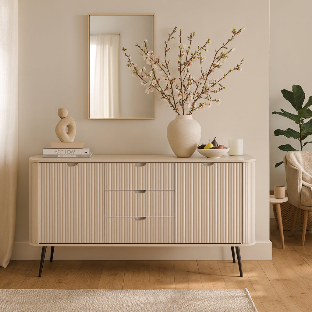 Komoda z drzwiami i szufladami 168x87 w stylu nowoczesnym | Eva