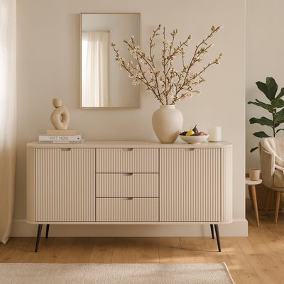 Komoda z drzwiami i szufladami 168x87 w stylu nowoczesnym | Eva