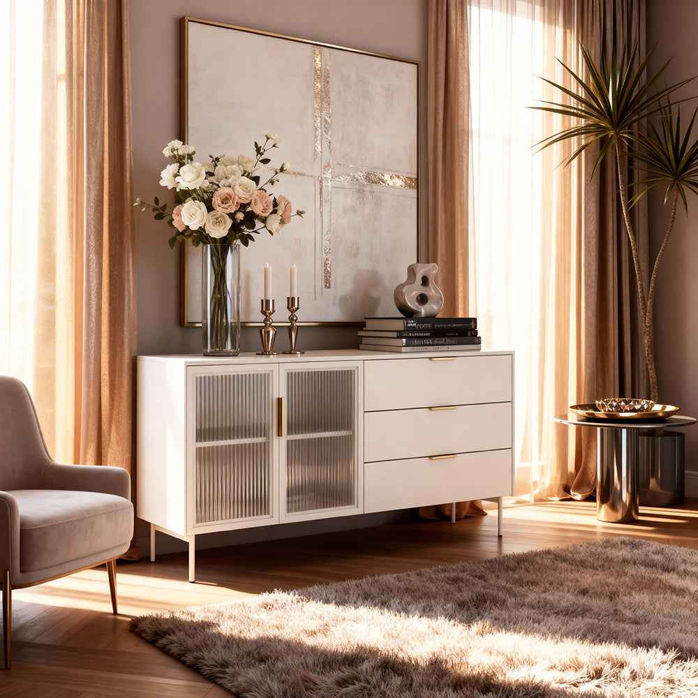 Komoda z drzwiami i szufladami 181x83 w stylu nowoczesnym | Lummer