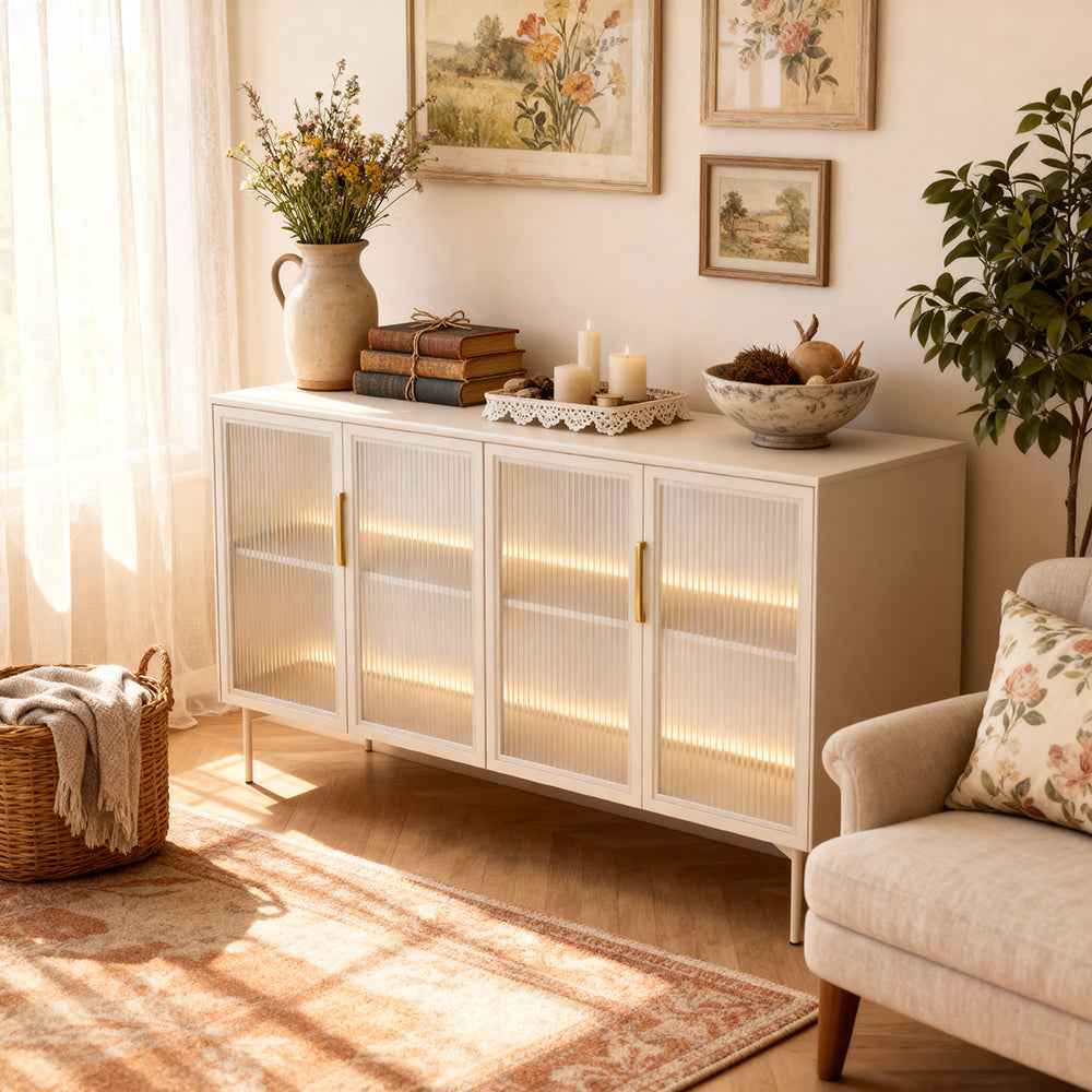 Komoda 181x83 z drzwiami w stylu eleganckim | Lummer