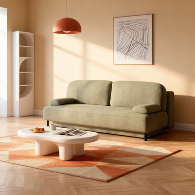 Sofa 2-osobowa z funkcją spania 140x200 z pojemnikiem w stylu nowoczesnym | Tola