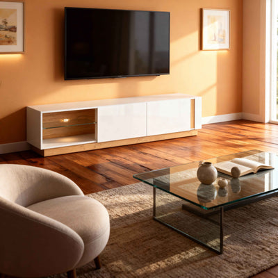 Szafka RTV 188x46 w stylu glamour | Armelia