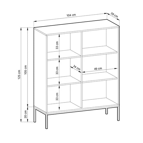 Komoda 104x125 w stylu nowoczesnym | Roza