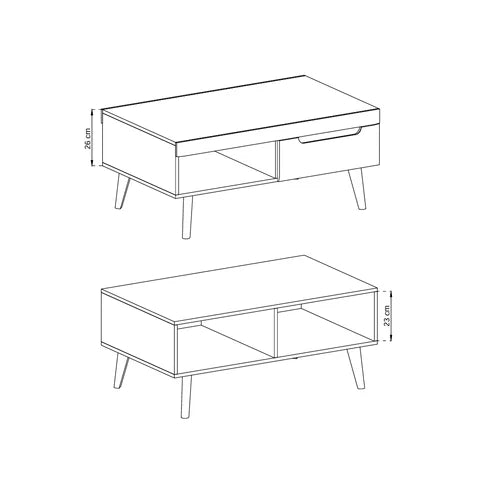 Stolik Kawowy Trava 107x46
