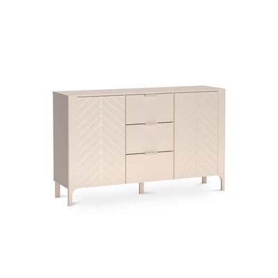 EKLIPSO sideboard 153x95 with herringbone fronts in a modern style, colour Cashmere – main image | Pillovely