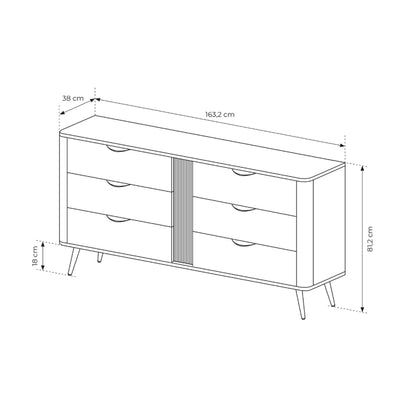 Komoda Velia 163x81