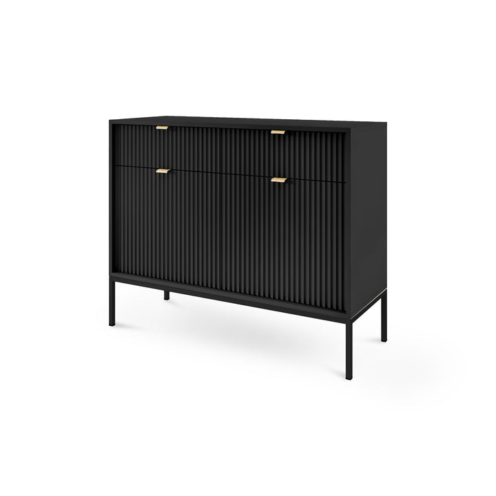 Komoda Roza 104x83 Czarny Czarny