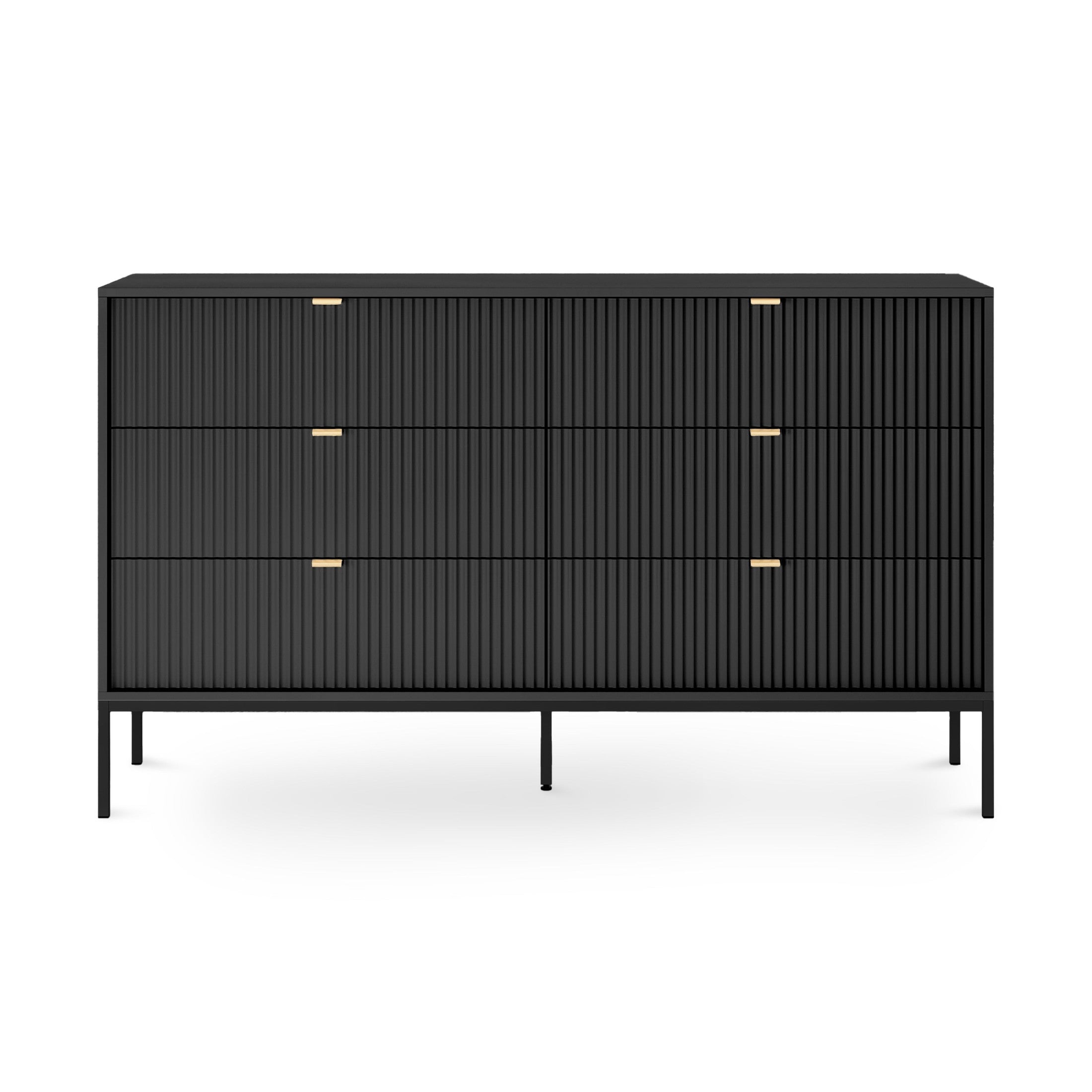 Komoda szufladami 154x91 w stylu glamour | Roza