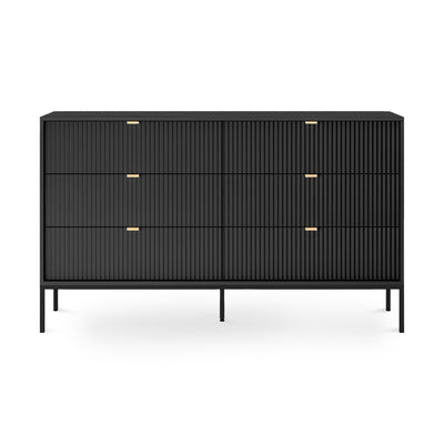 Komoda szufladami 154x91 w stylu glamour | Roza