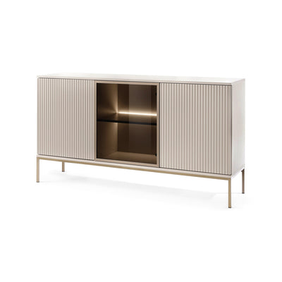 Komoda z drzwiami 154x83 w stylu loft | Lampy Kaszmir