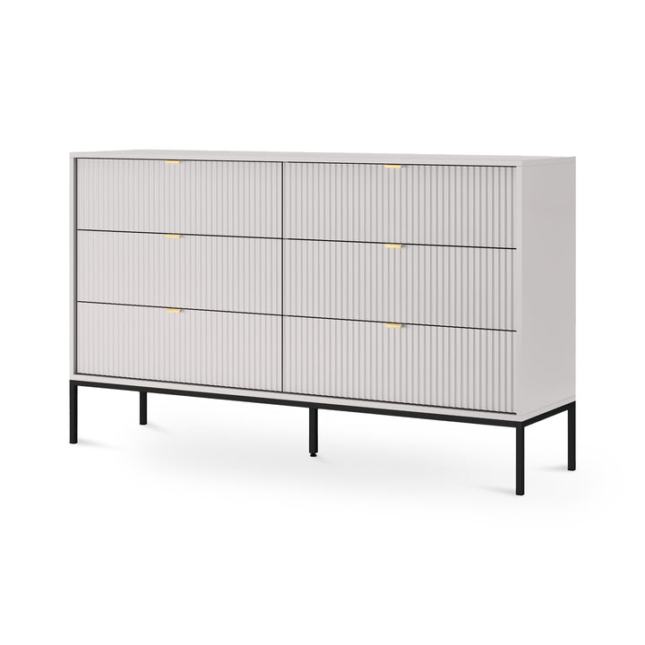 Komoda Roza 154x91 Szary Czarny