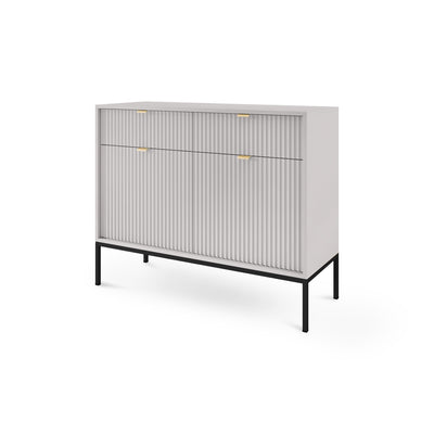 Komoda 104x83 w stylu nowoczesnym | Roza Szary Czarny